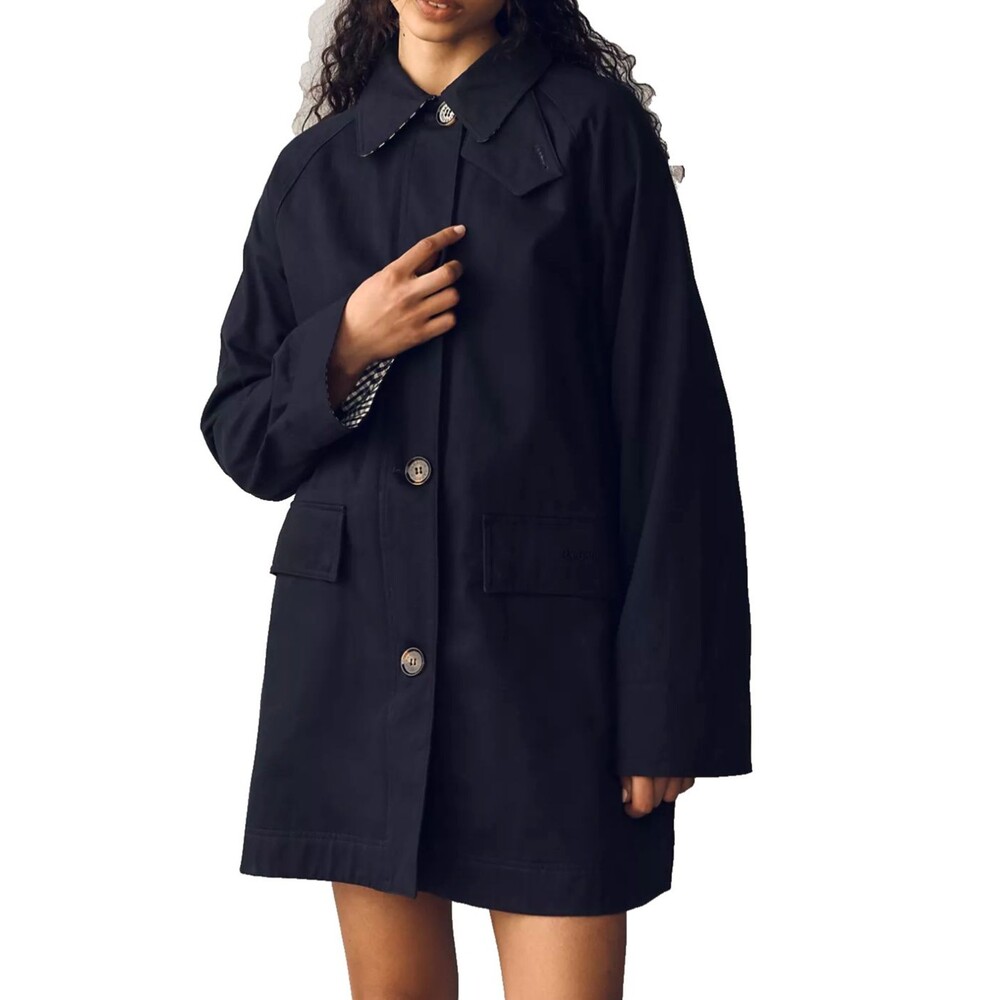 Barbour Anthropologie Women’s Gabby Car Coat size 2 NWT Navy